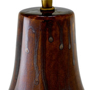 Table Lamp Beatriz brown finish incl shade
