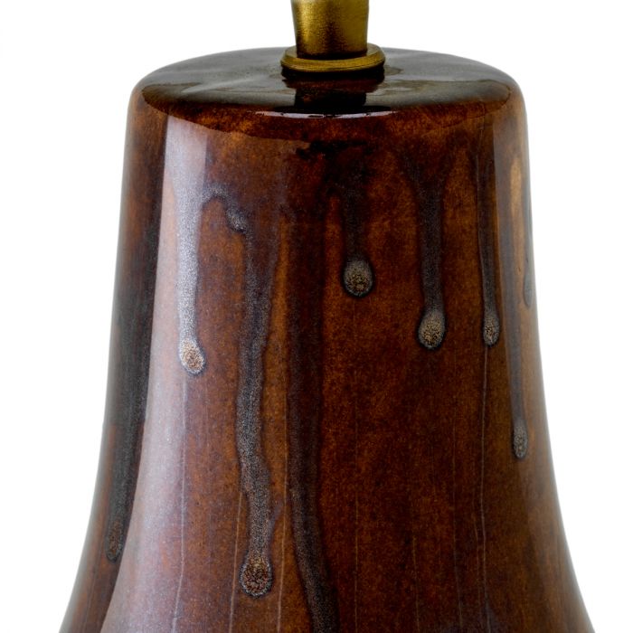 Table Lamp Beatriz brown finish incl shade