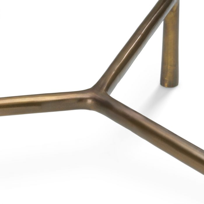 Mesa de centro Baldovini de cristal hecha a mano, juego de 3