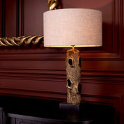 Table Lamp Vigentino vintage brass finish incl shade