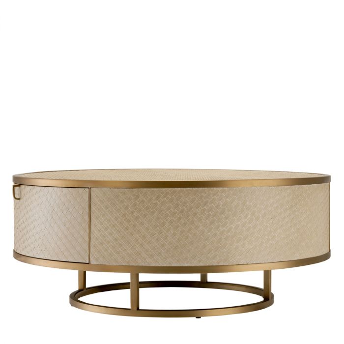 Coffee Table Napa Valley woven washed oak veneer