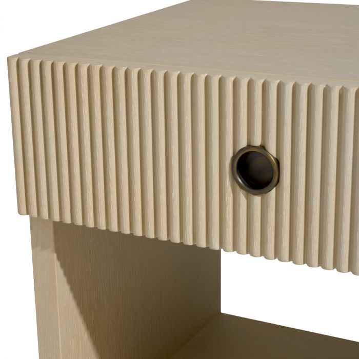 Nightstand Dimitrios washed oak veneer