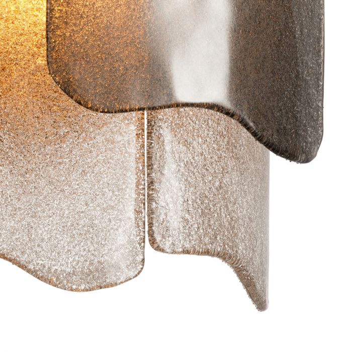 Lámpara de pared Asinara cristal transparente texturizado