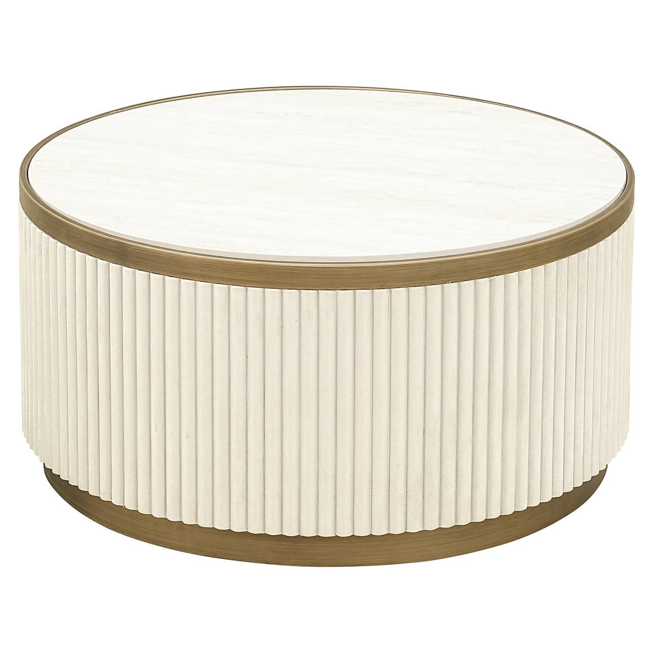 Mesa de centro Tivoli, juego de 2 (blanco)