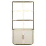 Display cabinet Tivoli 2-doors 3 open shelves (White)