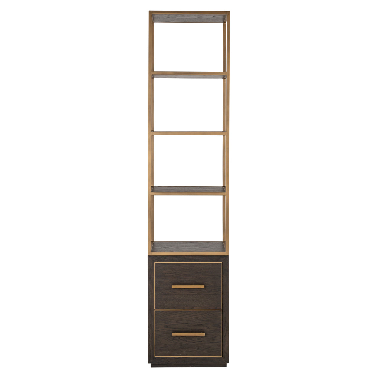 Display cabinet Carter brown small 2-drawers