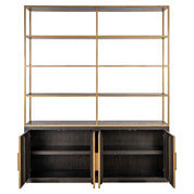 Display cabinet Carter brown large 4-doors