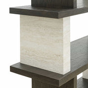Display cabinet Waldorf 4-shelves (Brown)