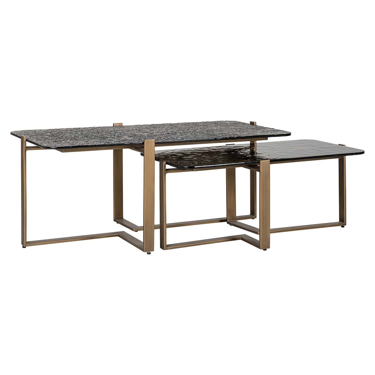 Mesa de centro Sterling, juego de 2 (marrón)