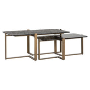 Mesa de centro Sterling, juego de 2 (marrón)