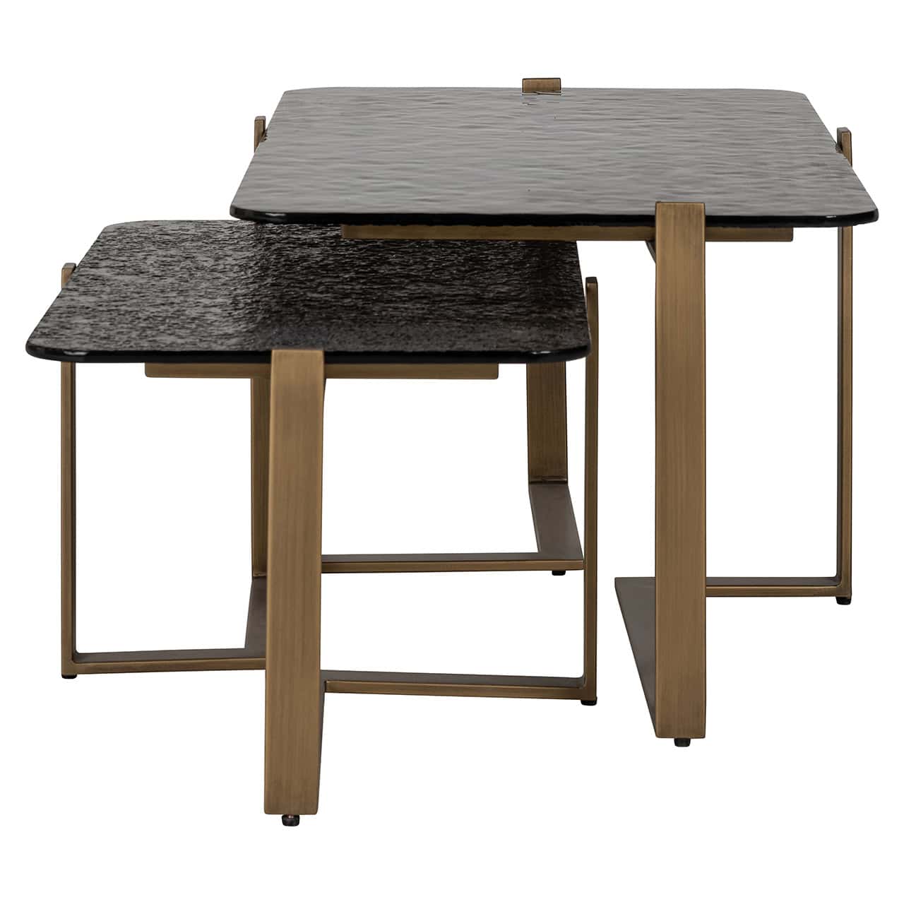 Mesa de centro Sterling, juego de 2 (marrón)