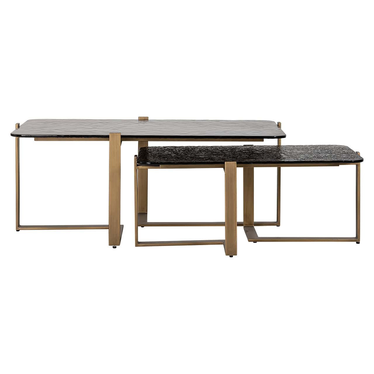 Mesa de centro Sterling, juego de 2 (marrón)