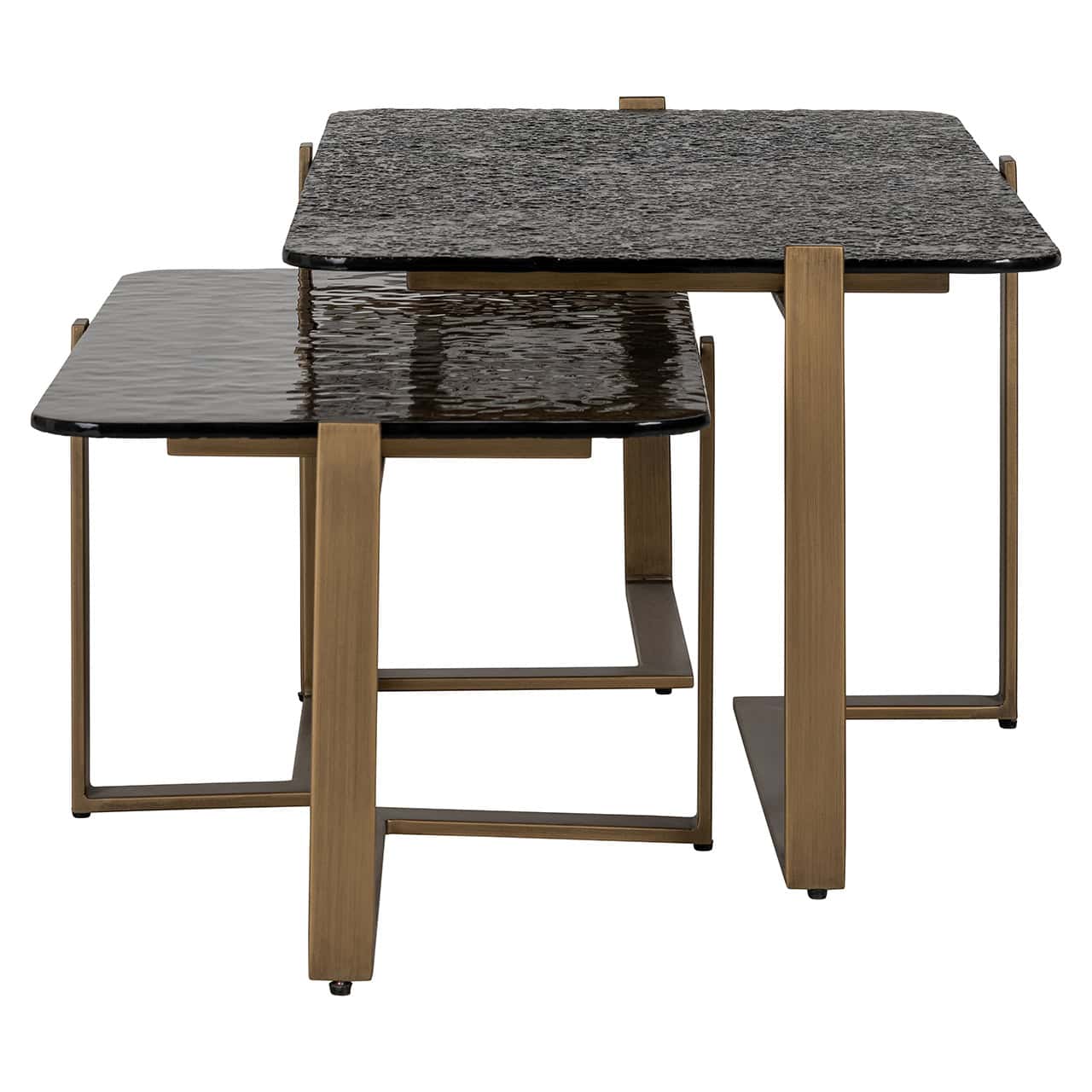 Mesa de centro Sterling, juego de 2 (marrón)