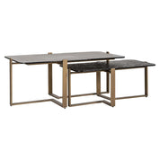 Mesa de centro Sterling, juego de 2 (marrón)