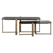Mesa de centro Sterling, juego de 2 (marrón)