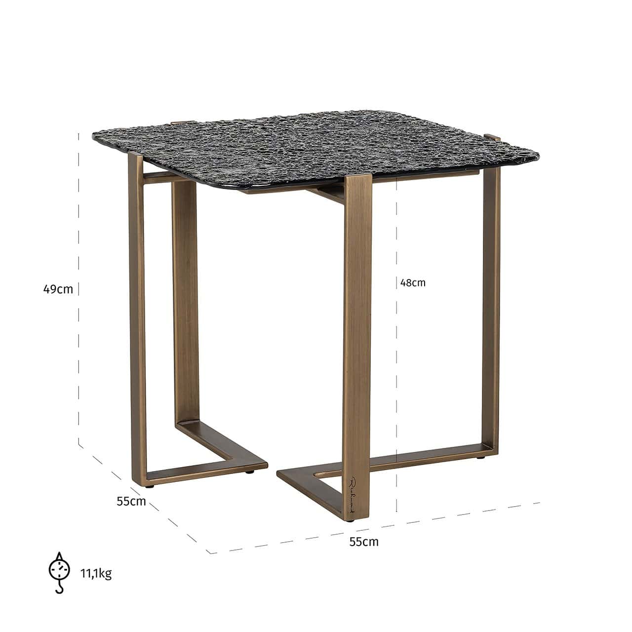 Mesa auxiliar Sterling (marrón)