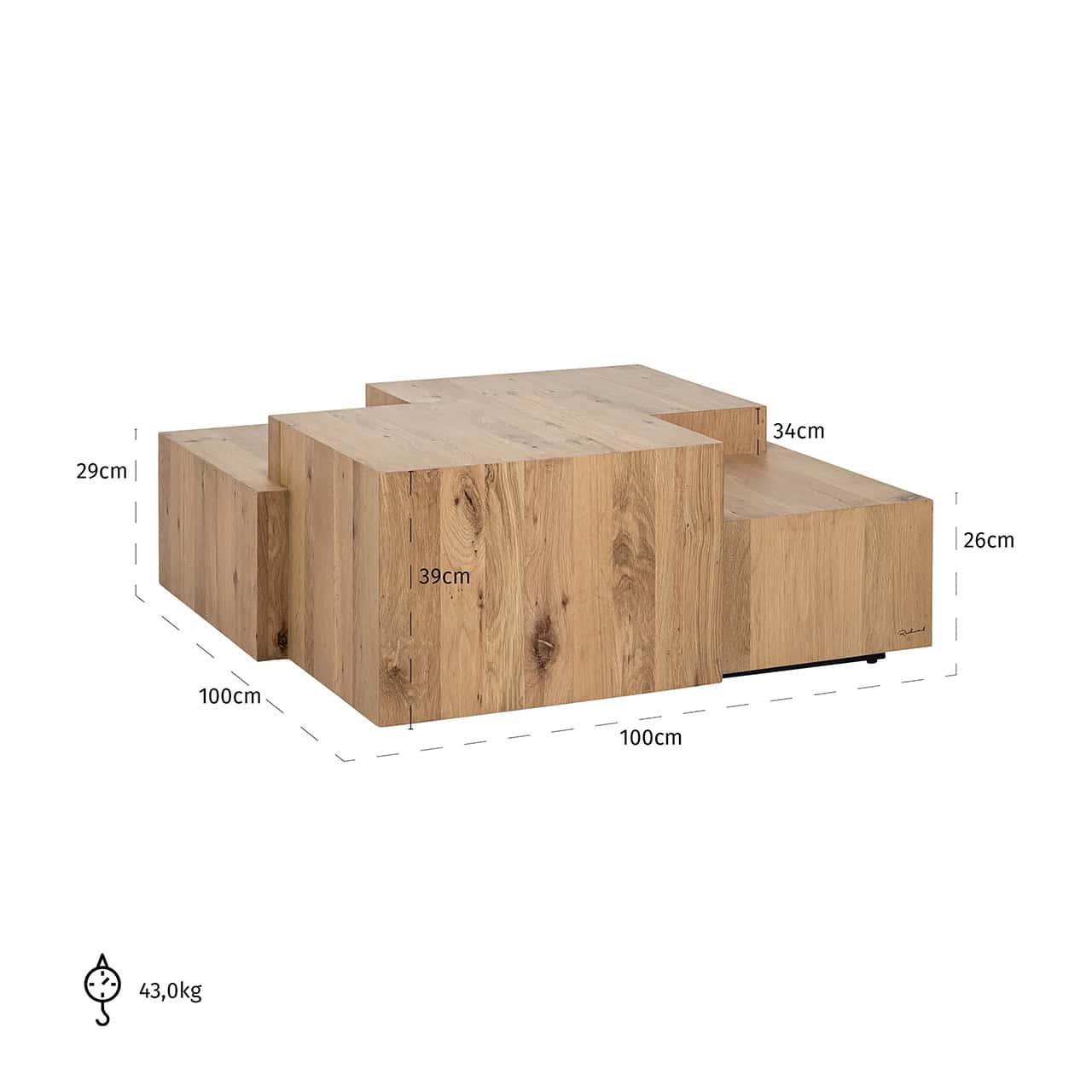 Mesa de centro Lennox natural (Natural)