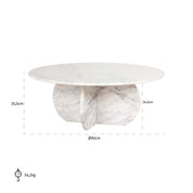 Mesa de centro Holmes 90Ø (Blanca)