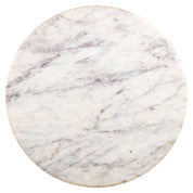 Mesa de bistró Carlten blanca 65Ø (Negro/blanco)