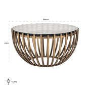 Mesa de centro Volante 84Ø (Oro)