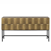 Sideboard Jaxx 2-doors 2-drawers (Black/gold)