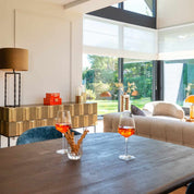 Sideboard Jaxx 2-doors 2-drawers (Black/gold)