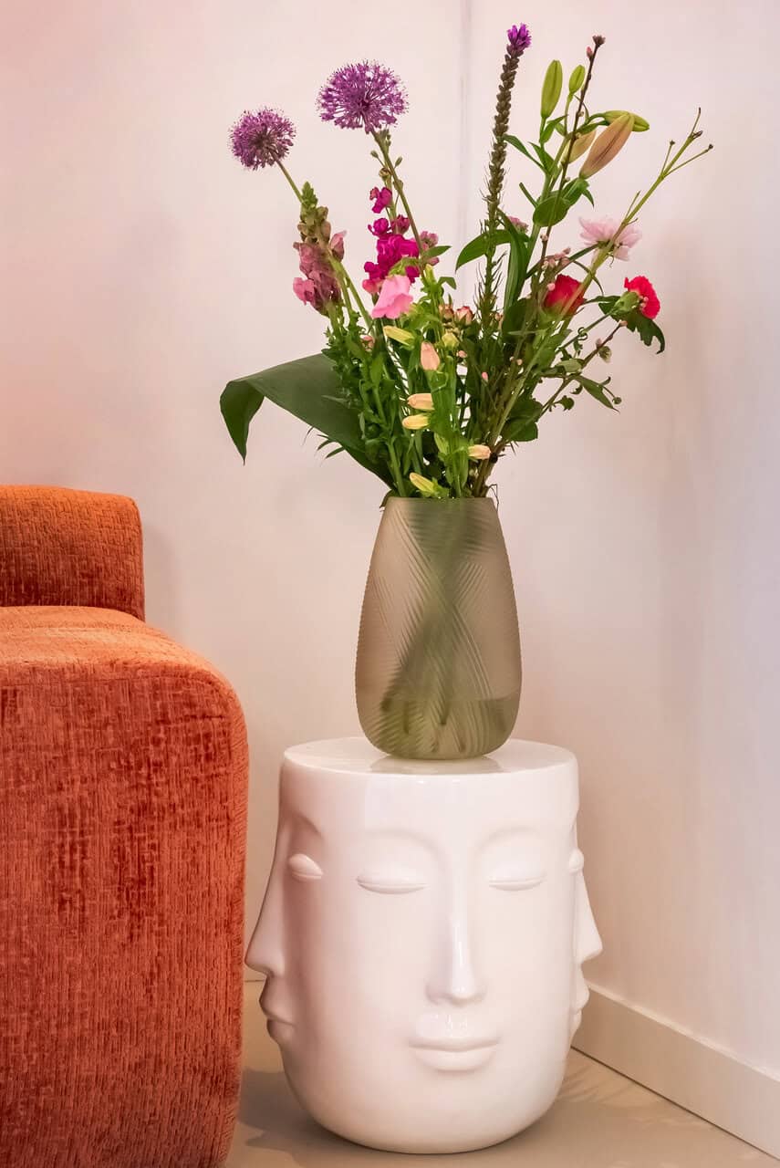Mesa auxiliar Christy blanca