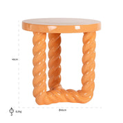 Mesa auxiliar Rosly naranja