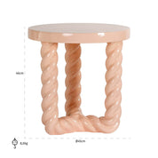 Mesa auxiliar Rosly rosa
