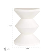 Mesa auxiliar Bloomstone Diablo 35Ø (Blanco)