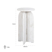 Mesa auxiliar Luciano (Beige)