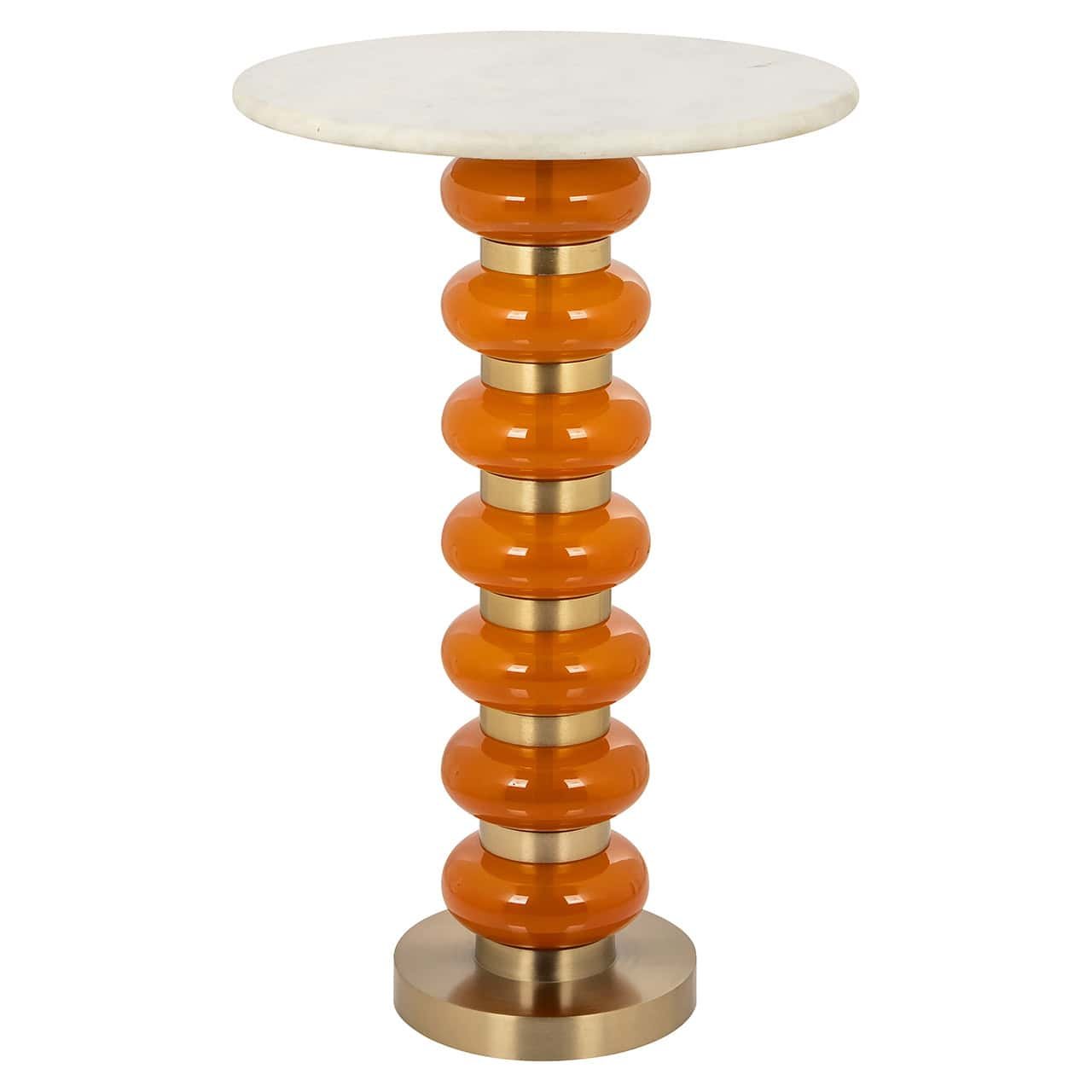 Mesa auxiliar Barbara naranja (Naranja)
