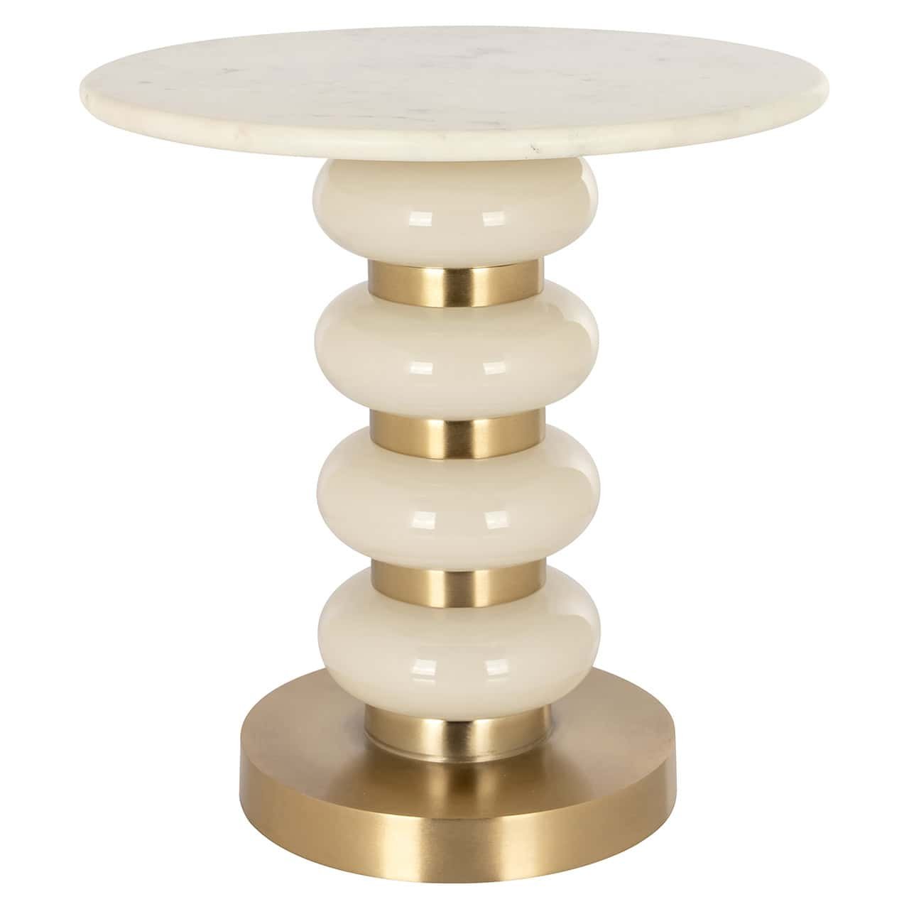 Mesa auxiliar Boann blanca (Blanco)