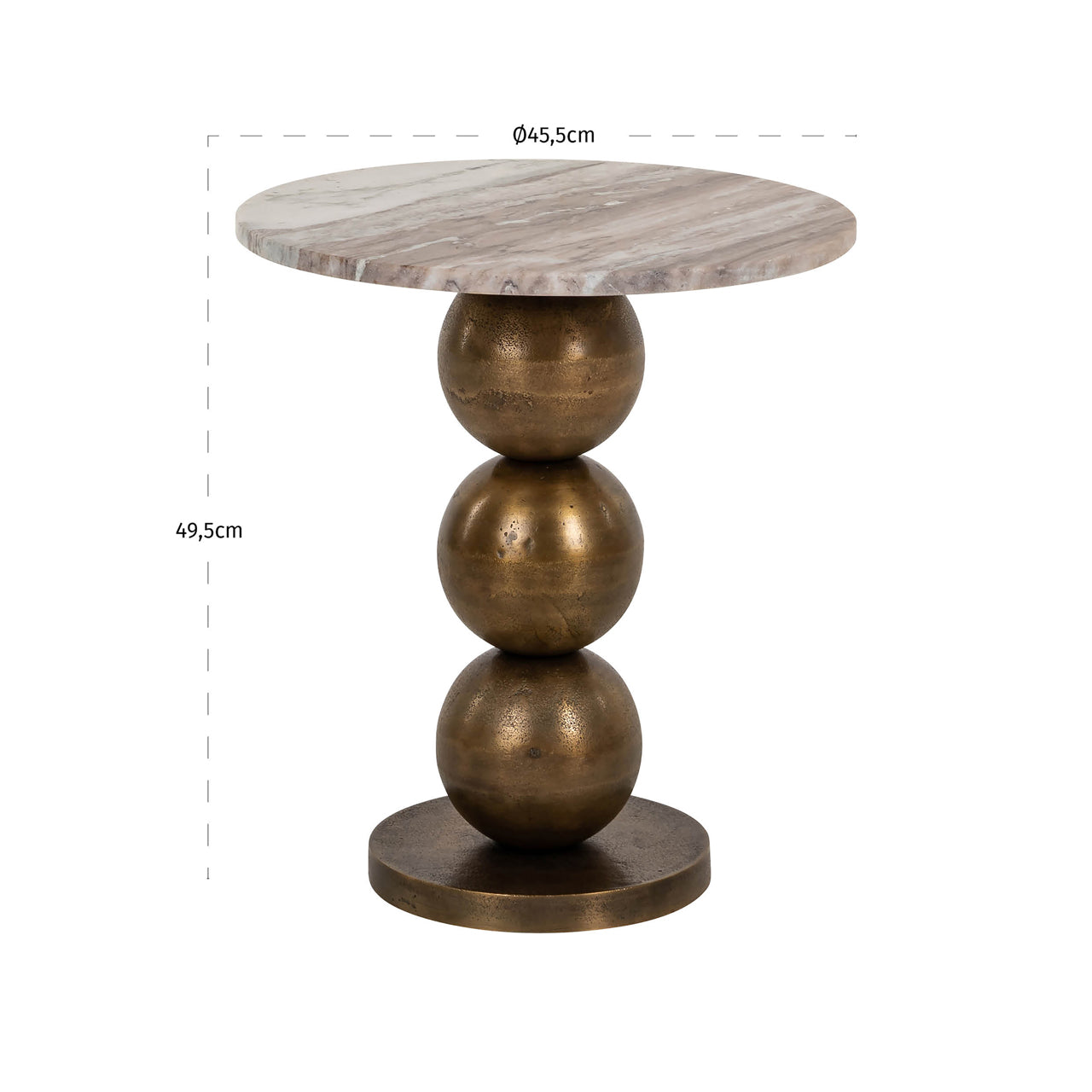 End table Barley Blush beige