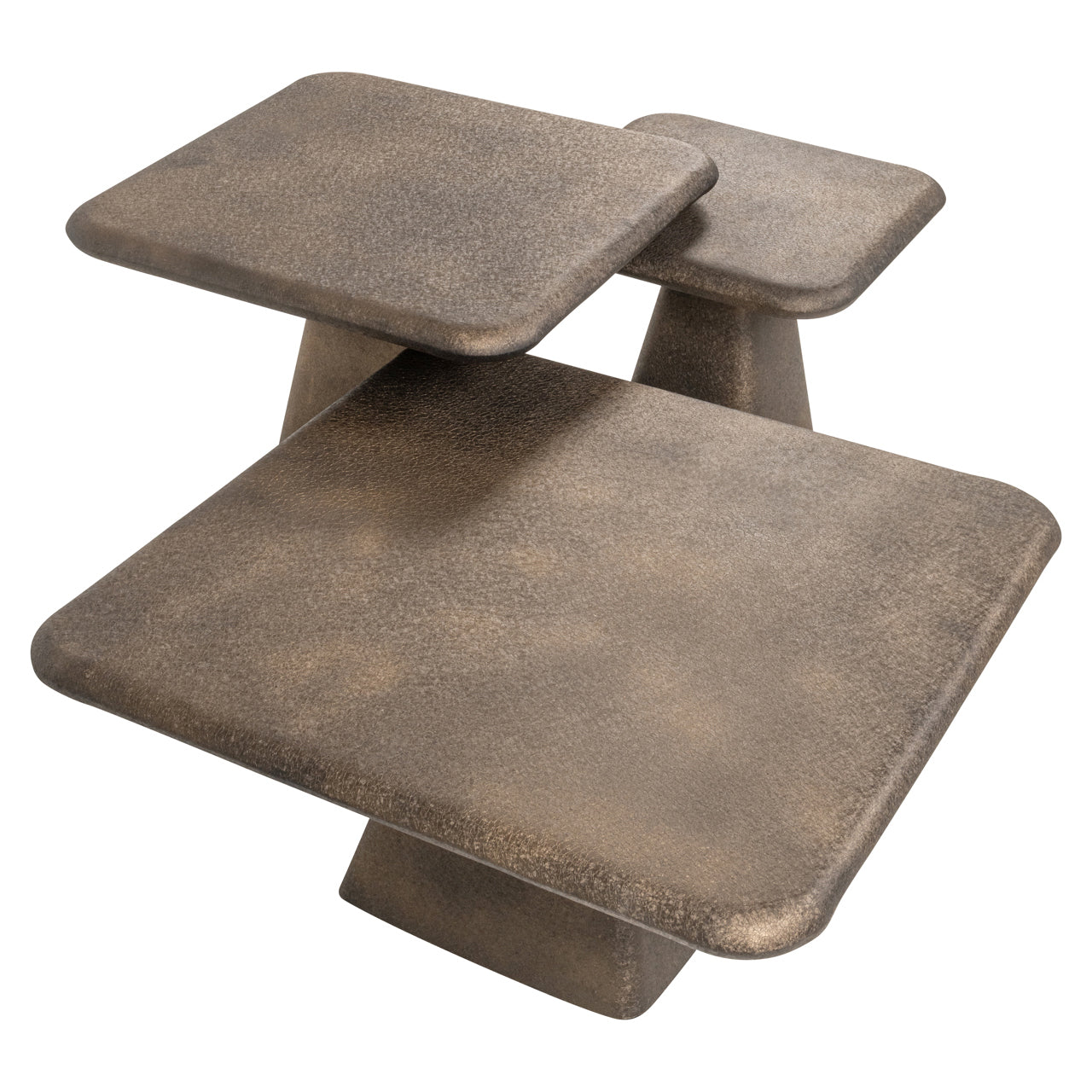 Coffee table Marlie gold (Set of 3)