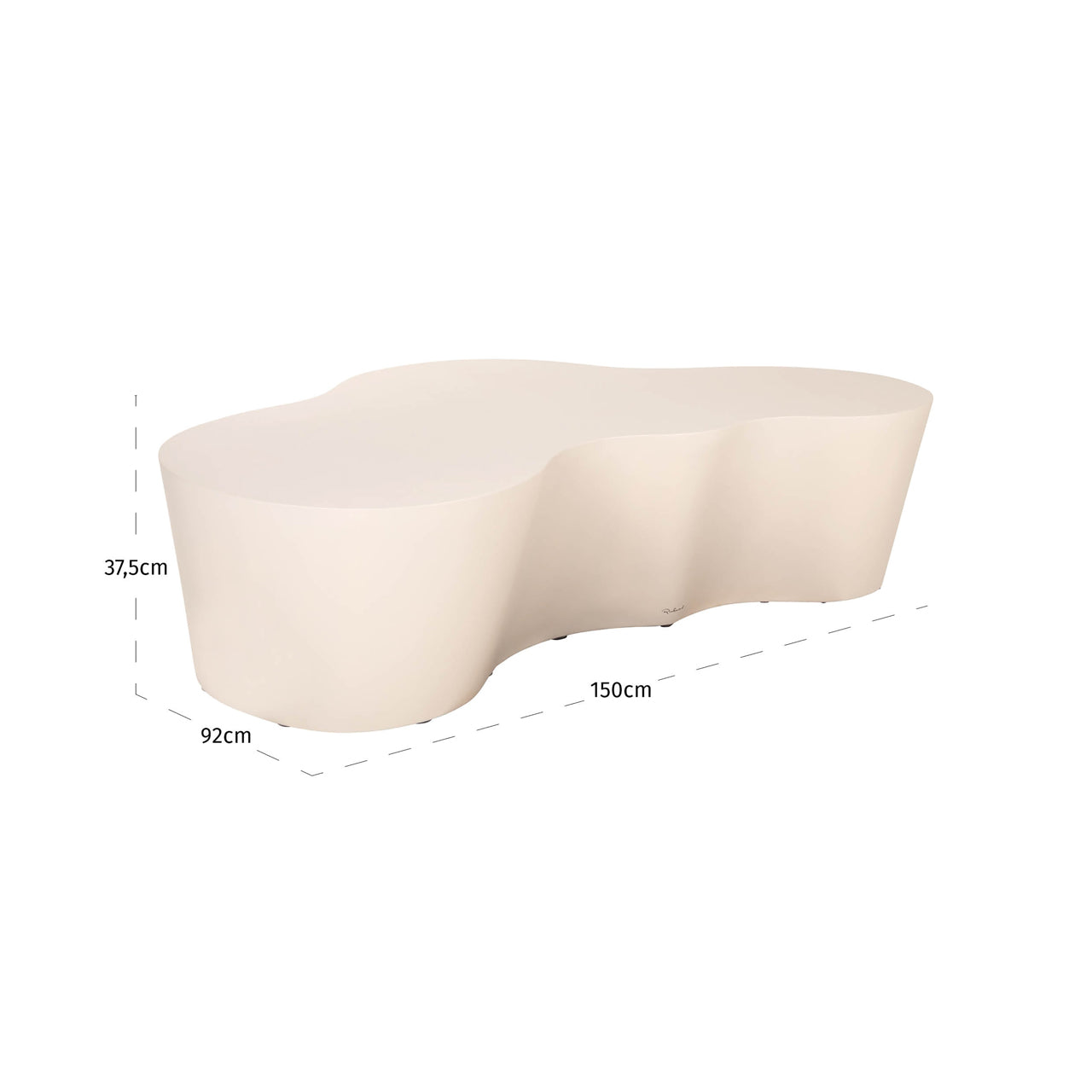Outdoor coffee table Urban Bloom sandstone