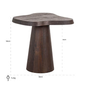 Mesa auxiliar Odile (Marrón oscuro)