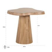 Mesa auxiliar Riva (Roble natural)