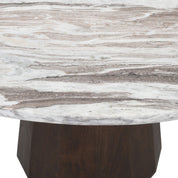 Dining table Oberoy Blush beige 130Ø