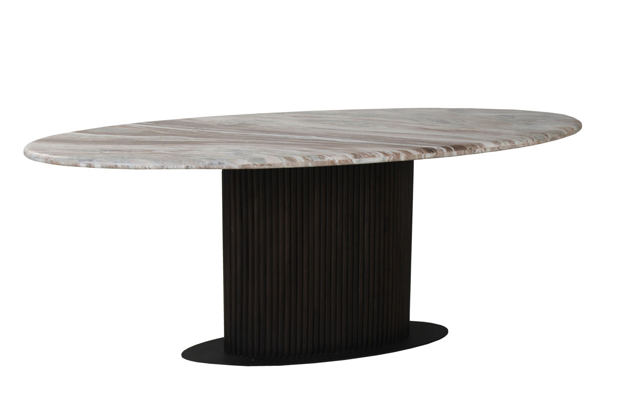 Dining table Rashford Blush beige oval 200