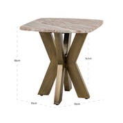 End table Bottega Blush beige