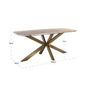 Dining table Bottega 190 danish oval (White)