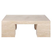 Mesa de centro Biltmore de travertino italiano (beige)