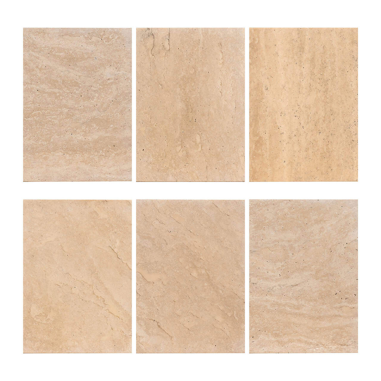 Coffee table round Biltmore italian travertine (Beige)