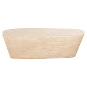 Mesa de centro Fictus 125 imitación travertino (beige)