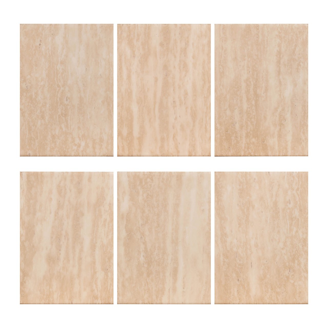 Mesa de comedor Fictus 140Ø imitación travertino (beige)