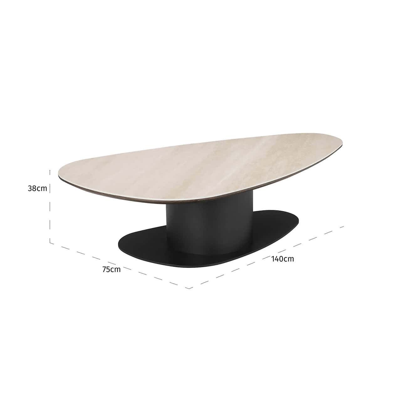 Mesa de centro Ritz (Beige)