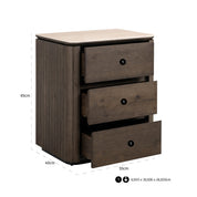 Nightstand Ritz brown