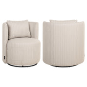 Outdoor dining chair Marlin beige swivel