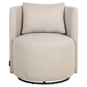 Outdoor dining chair Marlin beige swivel